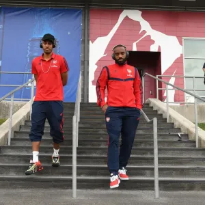 Arsenal Forwards Aubameyang and Lacazette Before 2019-20 Pre-Season Clash vs Colorado Rapids