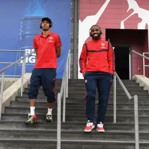 Arsenal Forwards Aubameyang and Lacazette Pre-Season Training in Colorado (2019-20)