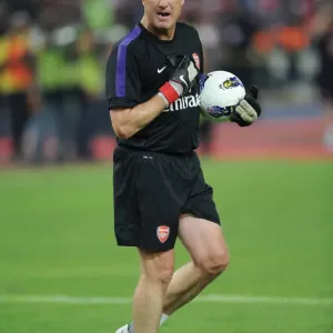 Arsenal Goalkeeping Coach Gerry Peyton. Malaysia 1: 2 Arsenal. Pre Season Friendly