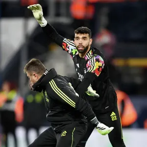 Arsenal Goalkeeping Coach Inaki Cana Prepares for Luton Town Match Print Arsenal Goalkeeping Coach Inaki Cana Prepares for Luton Town Match Print