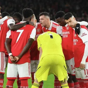 Arsenal: Granit Xhaka Rallies Team Before Arsenal v Newcastle United (2022-23)