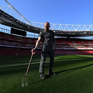 Arsenal: Groundsmen Prepare Meticulously Groomed Emirates Stadium Pitch for Arsenal v AFC Bournemouth