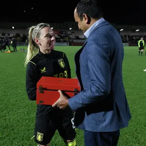 Arsenal Honors Jordan Nobbs with Silver Canon at Arsenal Women vs. Aston Villa (Conti Cup 2023)