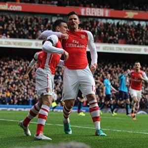 Arsenal: Koscielny and Giroud's Unforgettable Goal Celebration vs Stoke City (2014-15)