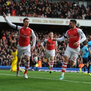 Arsenal: Koscielny and Giroud's Unforgettable Goal Celebration vs Stoke City (2014-15)