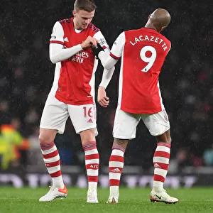 Arsenal: Lacazette Passes Captaincy to Holding vs Southampton (Premier League 2021-22)
