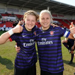 Arsenal Ladies Celebrate FA Women's Cup Victory: Ellen White and Steph Houghton's Embrace of Triumph Arsenal Ladies Celebrate FA Women's Cup Victory: Ellen White and Steph Houghton's Embrace of Triumph