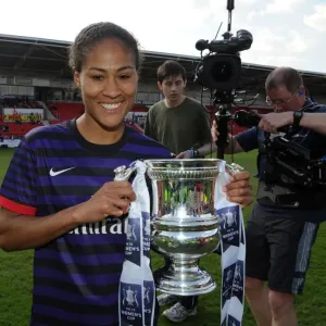 Arsenal Ladies Celebrate FA Women's Cup Victory: Rachel Yankey Lifts the Trophy Arsenal Ladies Celebrate FA Women's Cup Victory: Rachel Yankey Lifts the Trophy