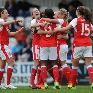 Arsenal Ladies Celebrate Goal: Van de Donk, Taylor, Carter, Nobbs, McCabe vs. Tottenham Hotspur Ladies (FA Cup 2017)