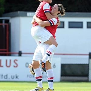Arsenal Ladies Make History: Beattie and Houghton's First Goal Celebration (2012)