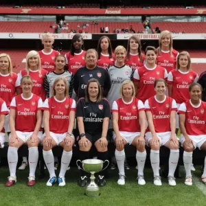 Arsenal Ladies Team. Arsenal 1st Team Photocall and Membersday. Emirates Stadium, 5 / 8 / 10