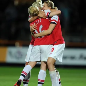 Arsenal Ladies Triumph: Steph Houghton, Ellen White, and Kim Little Celebrate FA WSL Continental Cup Victory Arsenal Ladies Triumph: Steph Houghton, Ellen White, and Kim Little Celebrate FA WSL Continental Cup Victory
