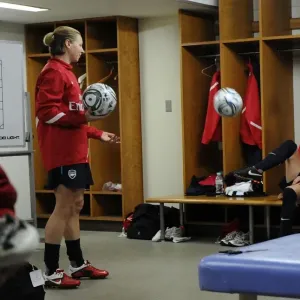 Arsenal Ladies: Unity and Determination in the Changing Room before the INAC Kobe Charity Match, Nishigaoka Stadium, Tokyo (30/11/11) Arsenal Ladies: Unity and Determination in the Changing Room before the INAC Kobe Charity Match, Nishigaoka Stadium, Tokyo (30/11/11)