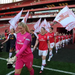 Arsenal Ladies vs. Liverpool LFC: 0-4 Win for Liverpool - Guard of Honor at Emirates Stadium (Women's Super League, 7/5/13)