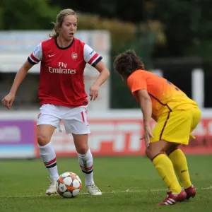 Arsenal Ladies vs Barcelona: Gemma Davison vs Laura Gomez in UEFA Women's Champions League Clash Arsenal Ladies vs Barcelona: Gemma Davison vs Laura Gomez in UEFA Women's Champions League Clash