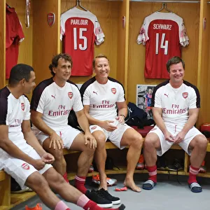 Arsenal Legends Reunite: Gilberto, Grimandi, Parlour, Schwarz, and Rosicky Face Off Against Real Madrid Legends (2018-19)