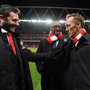 Arsenal Legends Wright and Dixon Reunite at Half-Time: Arsenal vs Leicester City, Premier League 2015