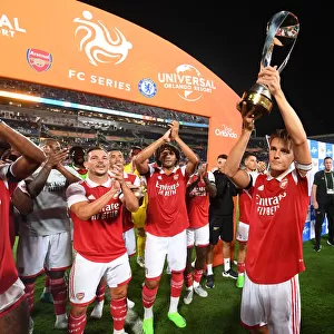 Arsenal Lift the Florida Cup: Martin Odegaard Celebrates Victory Over Chelsea