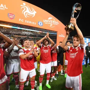 Arsenal Lift the Florida Cup: Martin Odegaard Celebrates Victory Over Chelsea