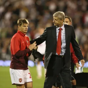 Arsenal manager Arsene Wenger with Andrey Arshavin Arsenal manager Arsene Wenger with Andrey Arshavin