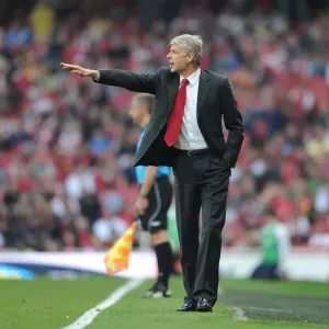 Arsenal manager Arsene Wenger. Arsenal 0: 0 Manchester City, FA Barclays Premier League