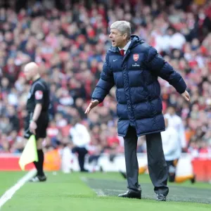Arsenal manager Arsene Wenger. Arsenal 1: 0 Wolverhampton Wanderers, FA Barclays Premier League