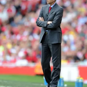 Arsenal manager Arsene Wenger. Arsenal 4: 1 Blackburn Rovers, Barclays Premier League