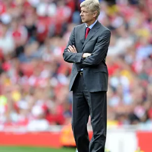 Arsenal manager Arsene Wenger. Arsenal 4: 1 Blackburn Rovers, Barclays Premier League