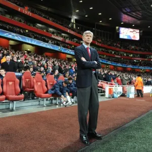 Arsenal manager Arsene Wenger. Arsenal 5: 0 FC Porto, UEFA Champions League First Knockout Round Arsenal manager Arsene Wenger. Arsenal 5: 0 FC Porto, UEFA Champions League First Knockout Round