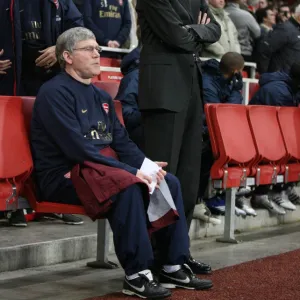 Arsenal manager Arsene Wenger and assistant Pat Rice