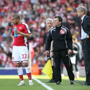 Arsenal manager Arsene Wenger and Gael Clichy Arsenal manager Arsene Wenger and Gael Clichy