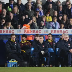 Arsenal manager Arsene Wenger. Ipswich Town 1: 0 Arsenal, Carling Cup Semi Final 1st Leg