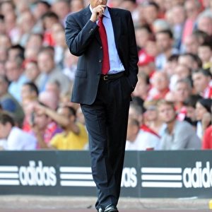 Arsenal manager Arsene Wenger. Liverpool 1: 1 Arsenal, Barclays Premier League