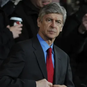 Arsenal manager Arsene Wenger. Manchester United 1: 0 Arsenal, Barclays Premier League