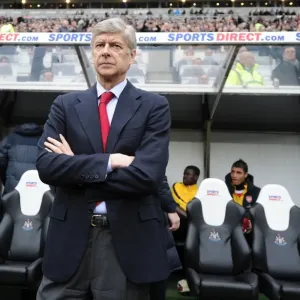 Arsenal manager Arsene Wenger. Newcastle United 4: 4 Arsenal, Barclays Premier League