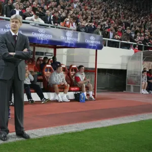 Arsenal manager Arsene Wenger. Olympiacos 1: 0 Arsenal, UEFA Champions League