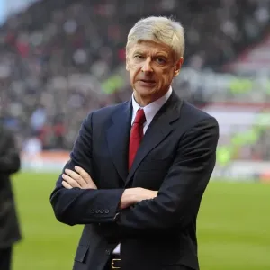 Arsenal manager Arsene Wenger. Stoke City 1: 3 Arsenal, Barclays Premier League