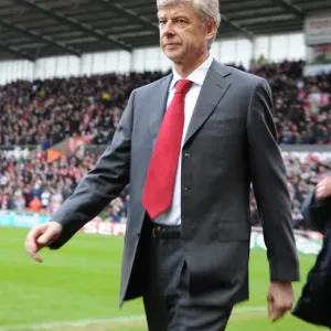 Arsenal manager Arsene Wenger. Stoke City 3: 1 Arsenal, FA Cup 4th round Arsenal manager Arsene Wenger. Stoke City 3: 1 Arsenal, FA Cup 4th round