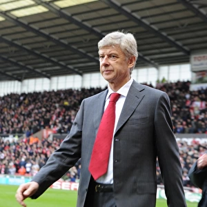 Arsenal manager Arsene Wenger. Stoke City 3: 1 Arsenal, FA Cup 4th round