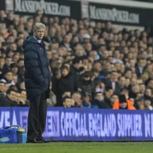 Arsenal manager Arsene Wenger. Tottenham Hotspur 2: 1 Arsenal, Barclays Premier League
