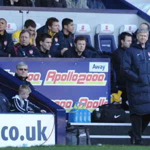 Arsenal manager Arsene Wenger. West Bromwich Albion 2: 2 Arsenal, Barclays Premier League