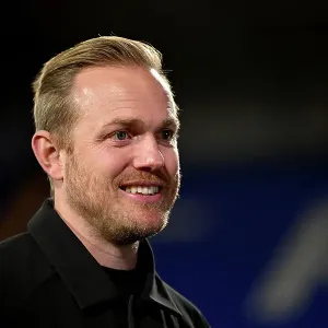 Arsenal Manager Jonas Eidevall Smiles After Liverpool vs Arsenal Women's Super League Match Arsenal Manager Jonas Eidevall Smiles After Liverpool vs Arsenal Women's Super League Match