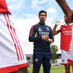 Arsenal Manager Mikel Arteta Leads Team Training During Pre-Season Friendly Against Ipswich Town