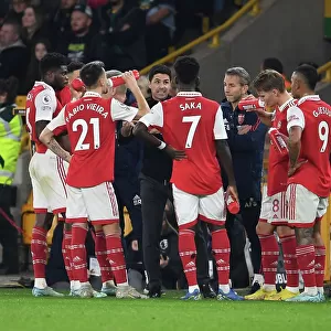 Arsenal Manager Mikel Arteta at Molineux: Wolverhampton Wanderers vs Arsenal FC, Premier League 2022-23