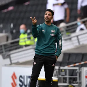 Arsenal Mikel Arteta Print, MK Dons Pre-Season Friendly 2020