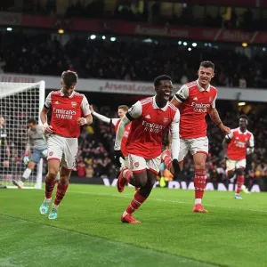 Arsenal: Nketiah Scores, Tierney and Xhaka Celebrate Double Delight vs West Ham (2022-23) Arsenal: Nketiah Scores, Tierney and Xhaka Celebrate Double Delight vs West Ham (2022-23)
