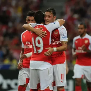 Arsenal Ozil Scores Hat-Trick Print Arsenal Ozil Scores Hat-Trick Print