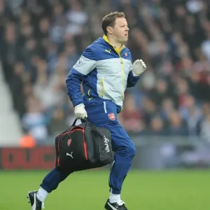 Arsenal Physio Colin Lewin at West Bromwich Albion Match, 2014/15 Premier League