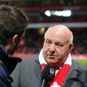 A Print of David Court at Half Time, Arsenal 2:0 Cardiff City A Print of David Court at Half Time, Arsenal 2:0 Cardiff City