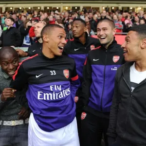 Arsenal Players during the 2012-13 Pre-Season Match against Southampton Arsenal Players during the 2012-13 Pre-Season Match against Southampton
